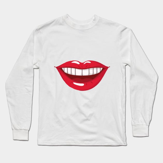 Smile Long Sleeve T-Shirt by dodgerfl